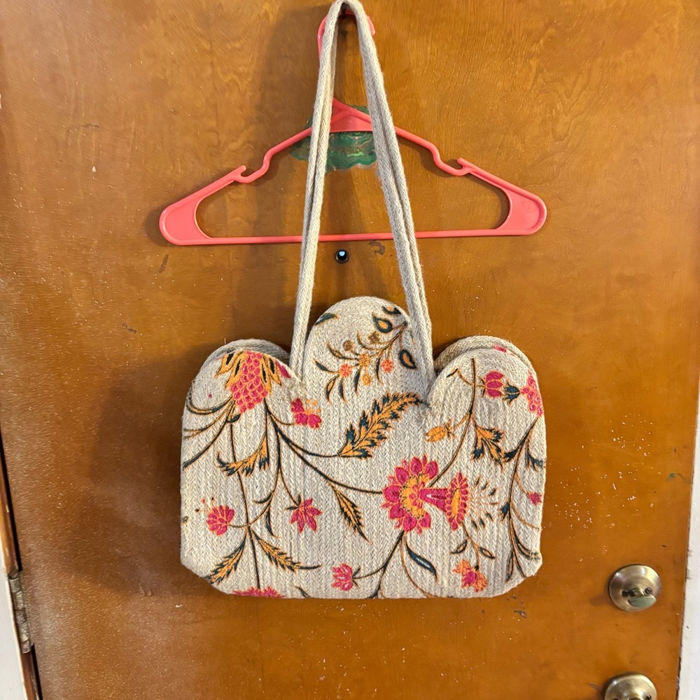 Antik Kraft Summer Jute Shopper shoulder tote bag. - Picture 6 of 9